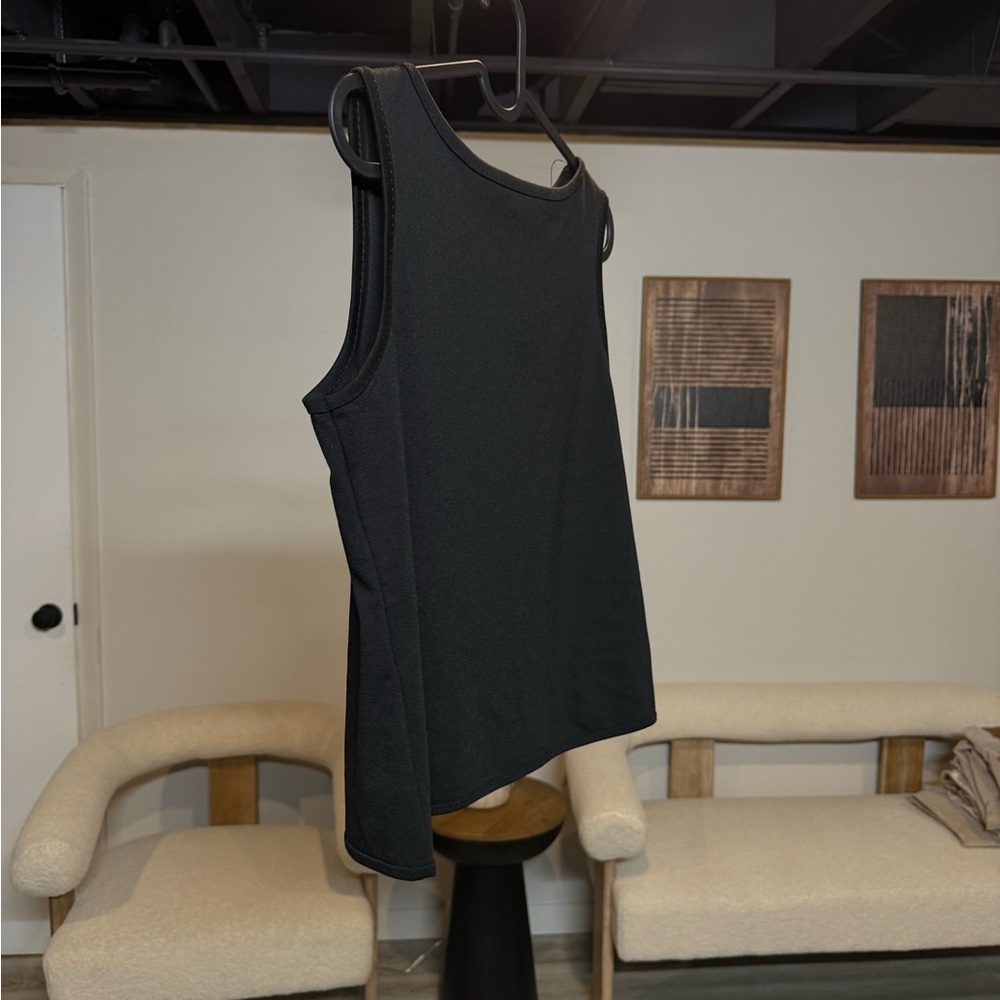 Max studio, London, black tank top knew with tags